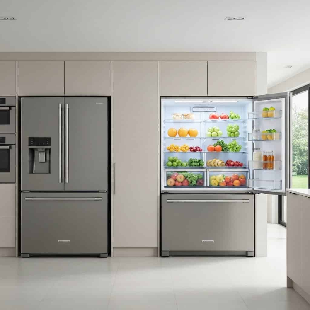 Lodówka side-by-side czy French door? Wybór idealnego sprzętu do Twojej kuchni