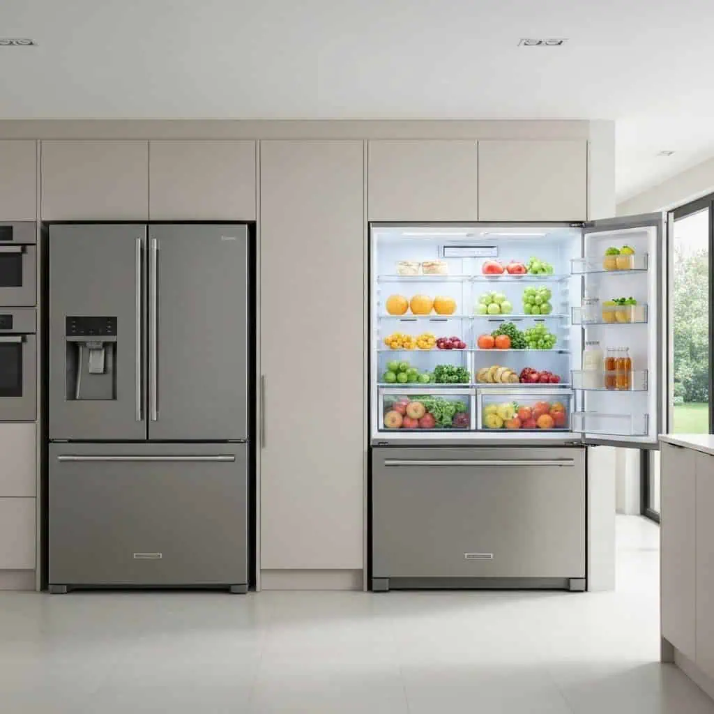Lodówka side-by-side czy French door? Wybór idealnego sprzętu do Twojej kuchni