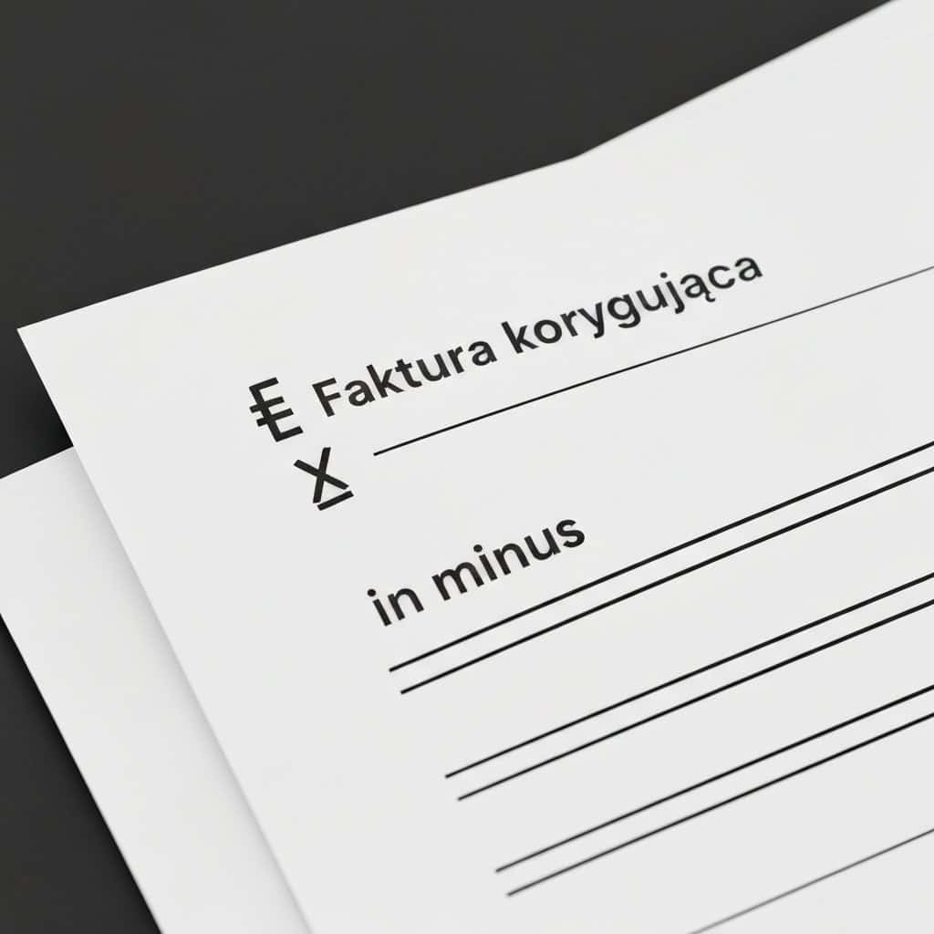 Faktura korygująca „in minus” – wzór i zasady wystawiania